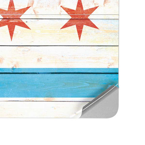 Chicago Flag Light Wood Surface Laptop Studio Skin